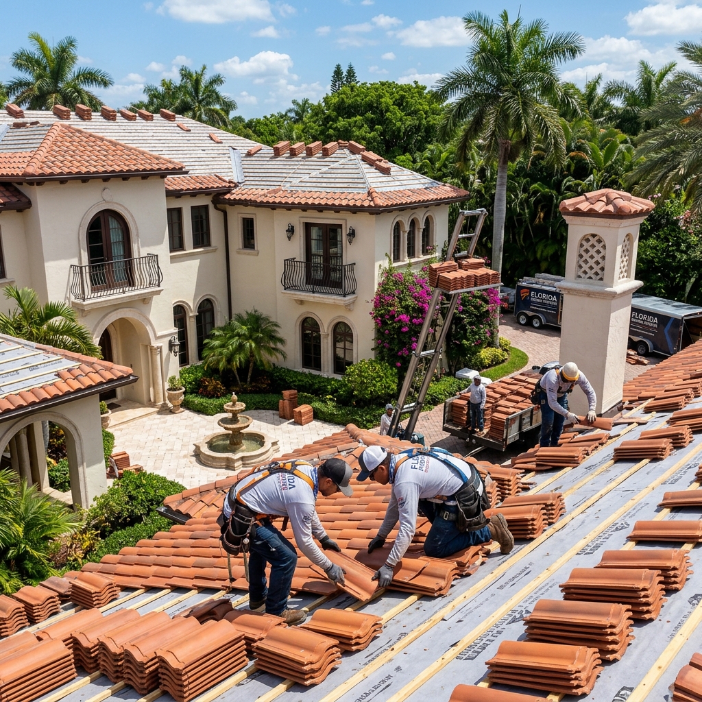 Roofing conditions and residential areas in Boca Raton Florida