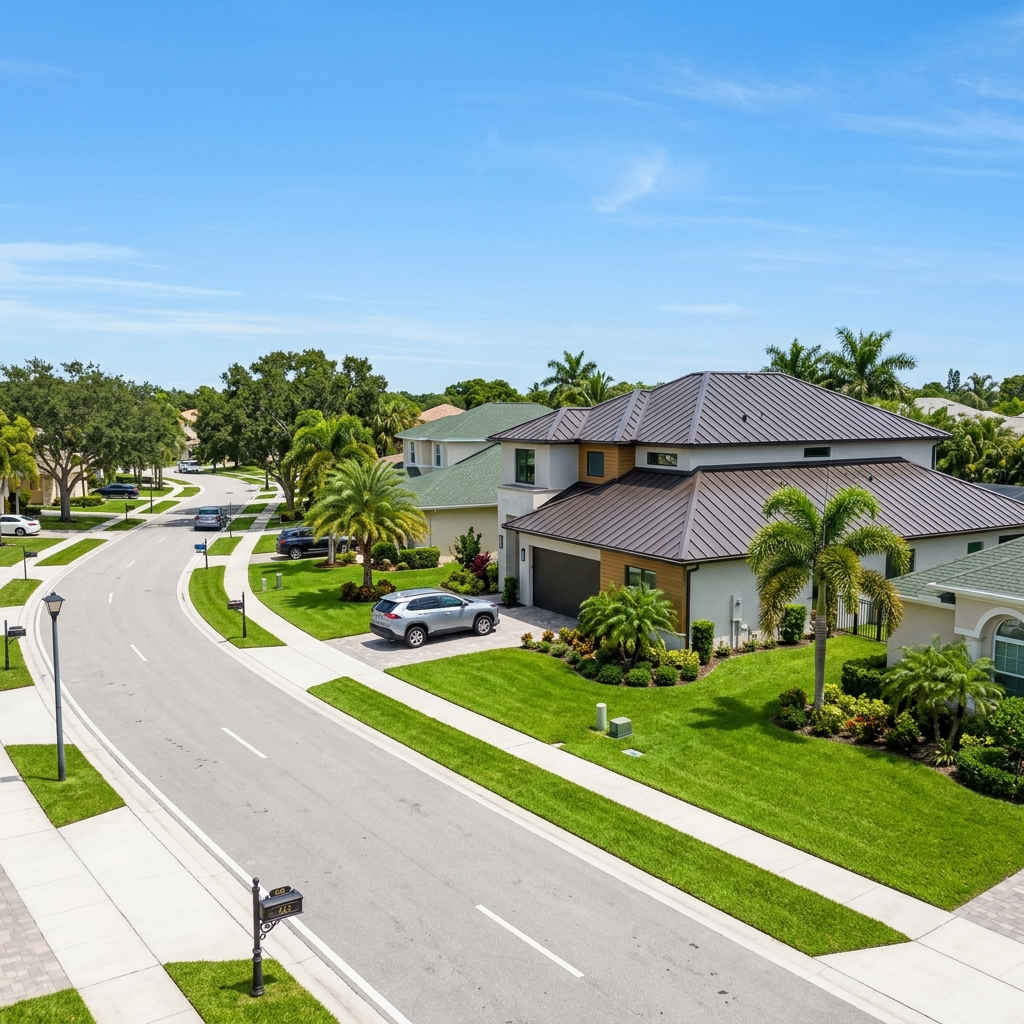 Roofing conditions and residential areas in Boynton Beach Florida