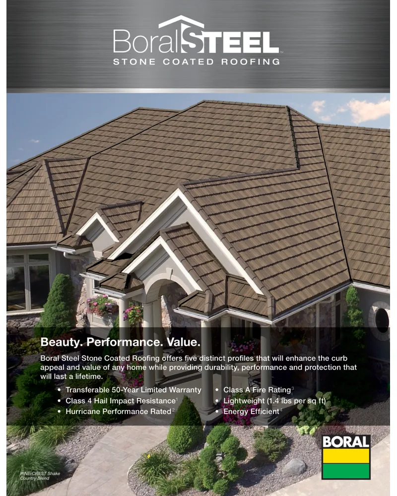 Boral Steel Stone-Coated Metal Catalog cover