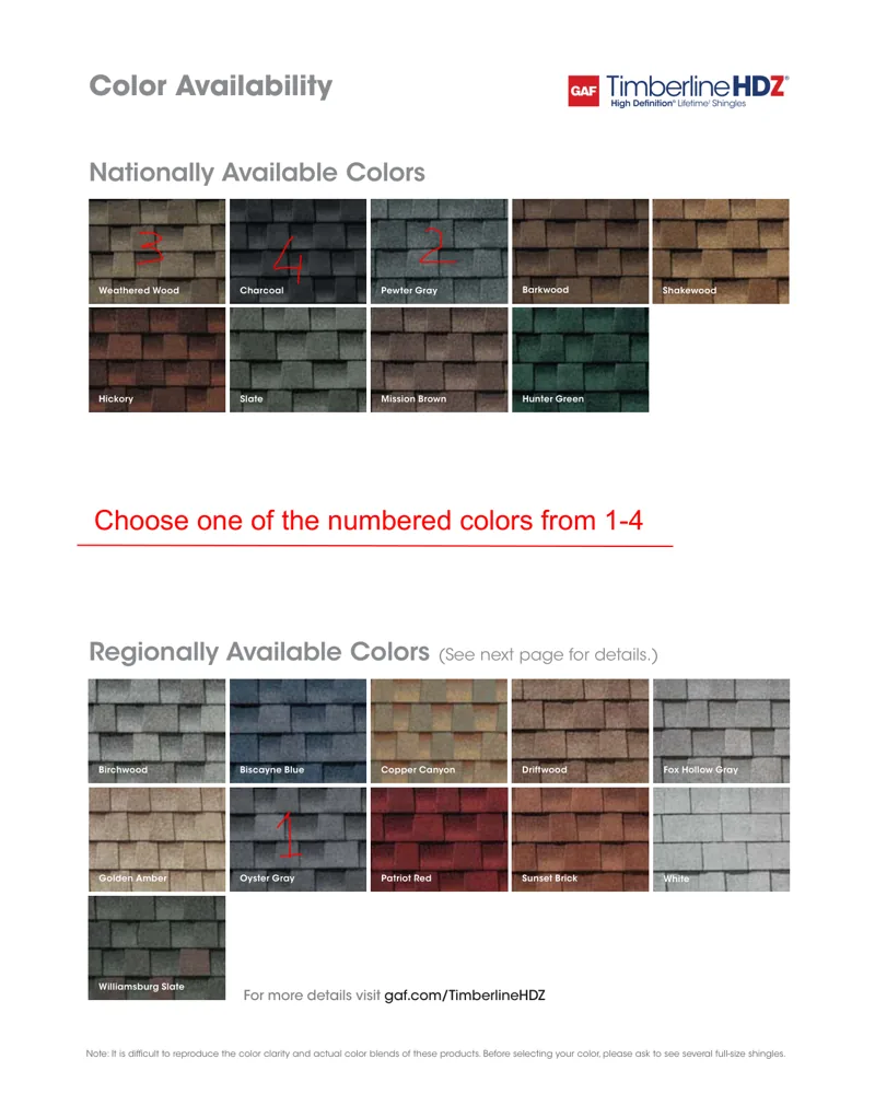 GAF Shingle Roofing Catalog cover