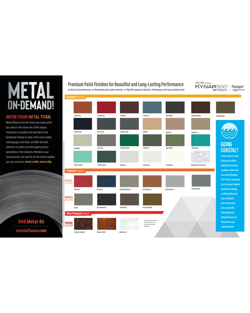 Metal Alliance Metal Roofing Colors cover