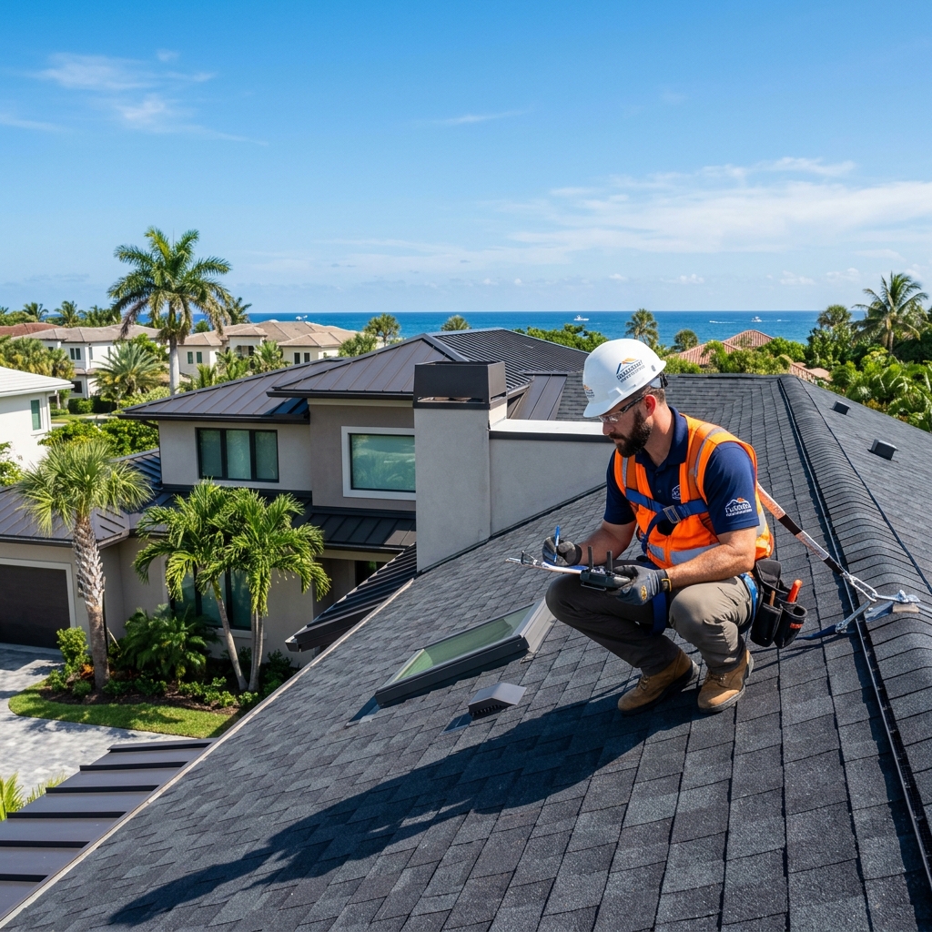 Professional roof inspection in Fort Lauderdale by Planet Roofing