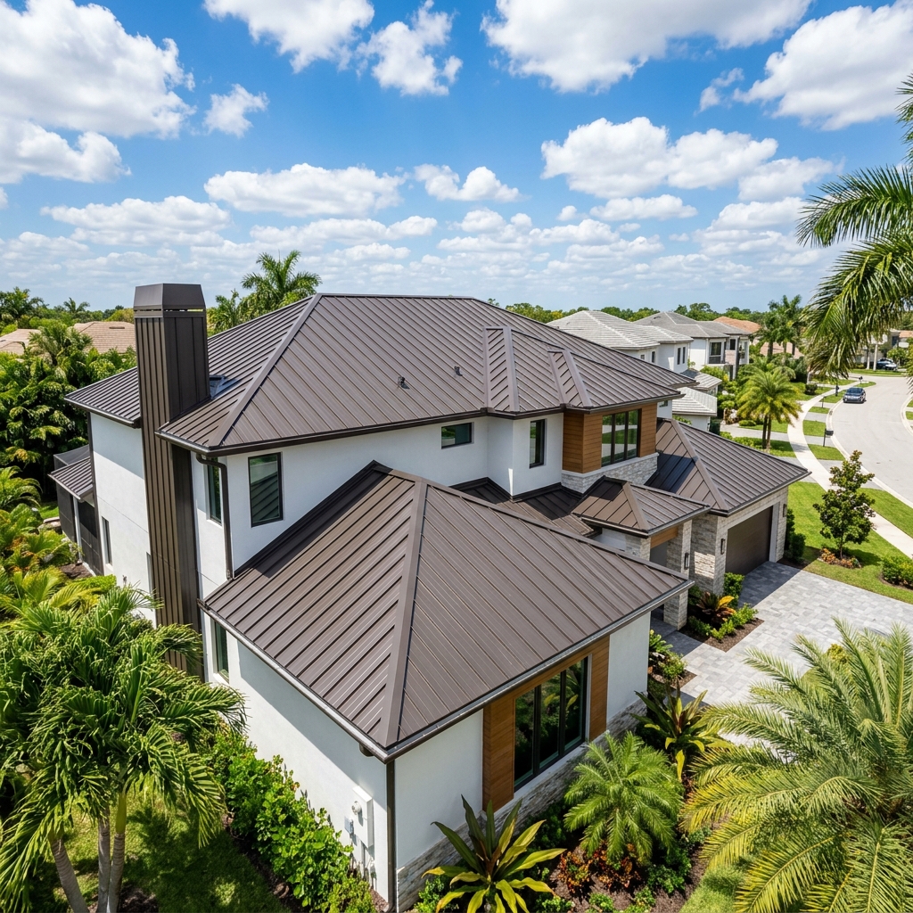 A scenic view of a Miramar residential waterfront neighborhood