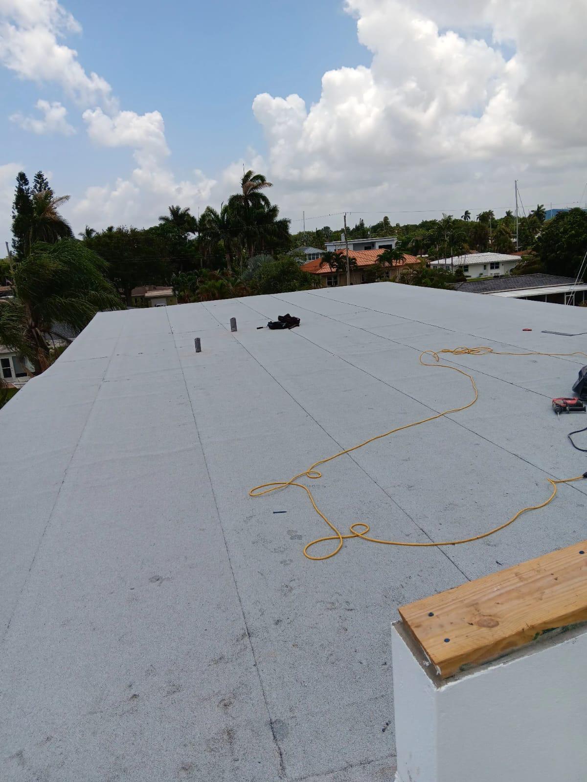 Finished TPO flat roof