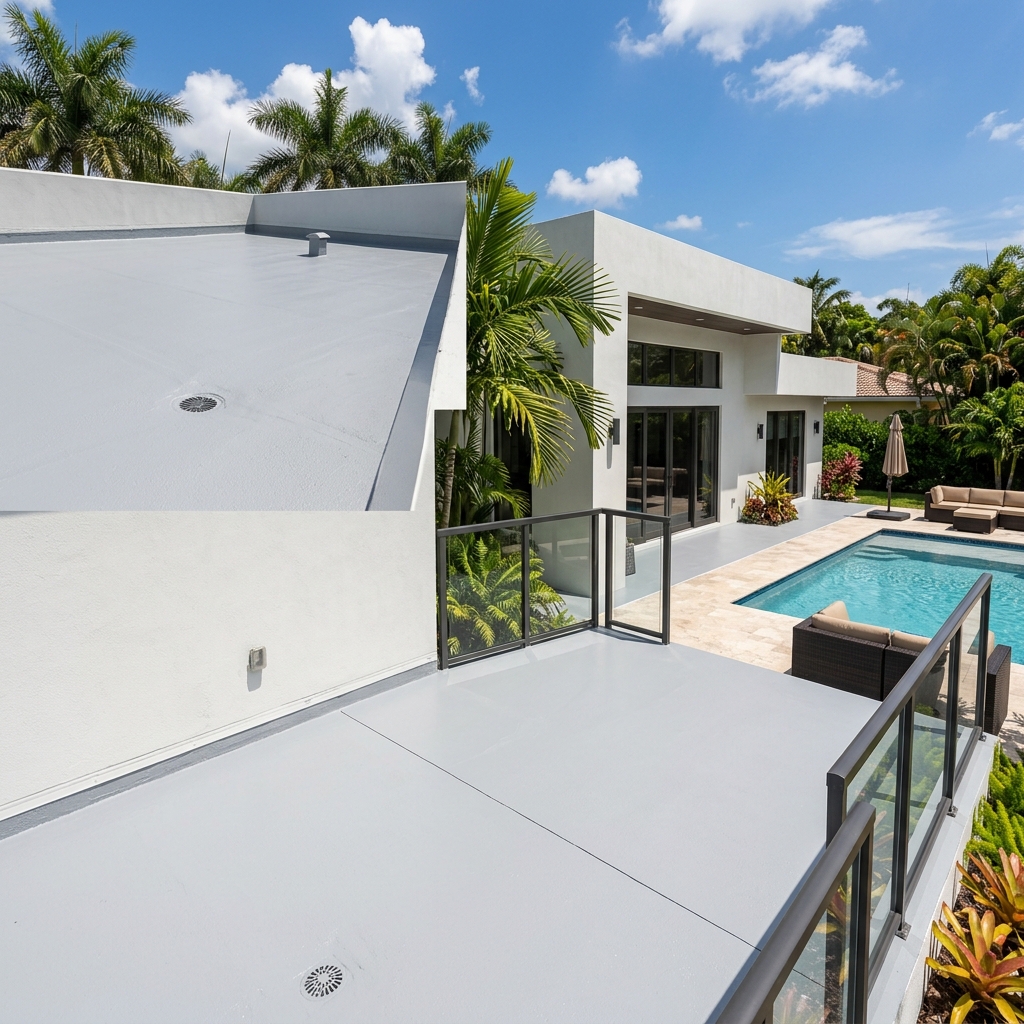 A scenic view of a Wilton Manors residential waterfront neighborhood
