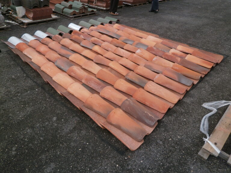 old style barrel clay tiles