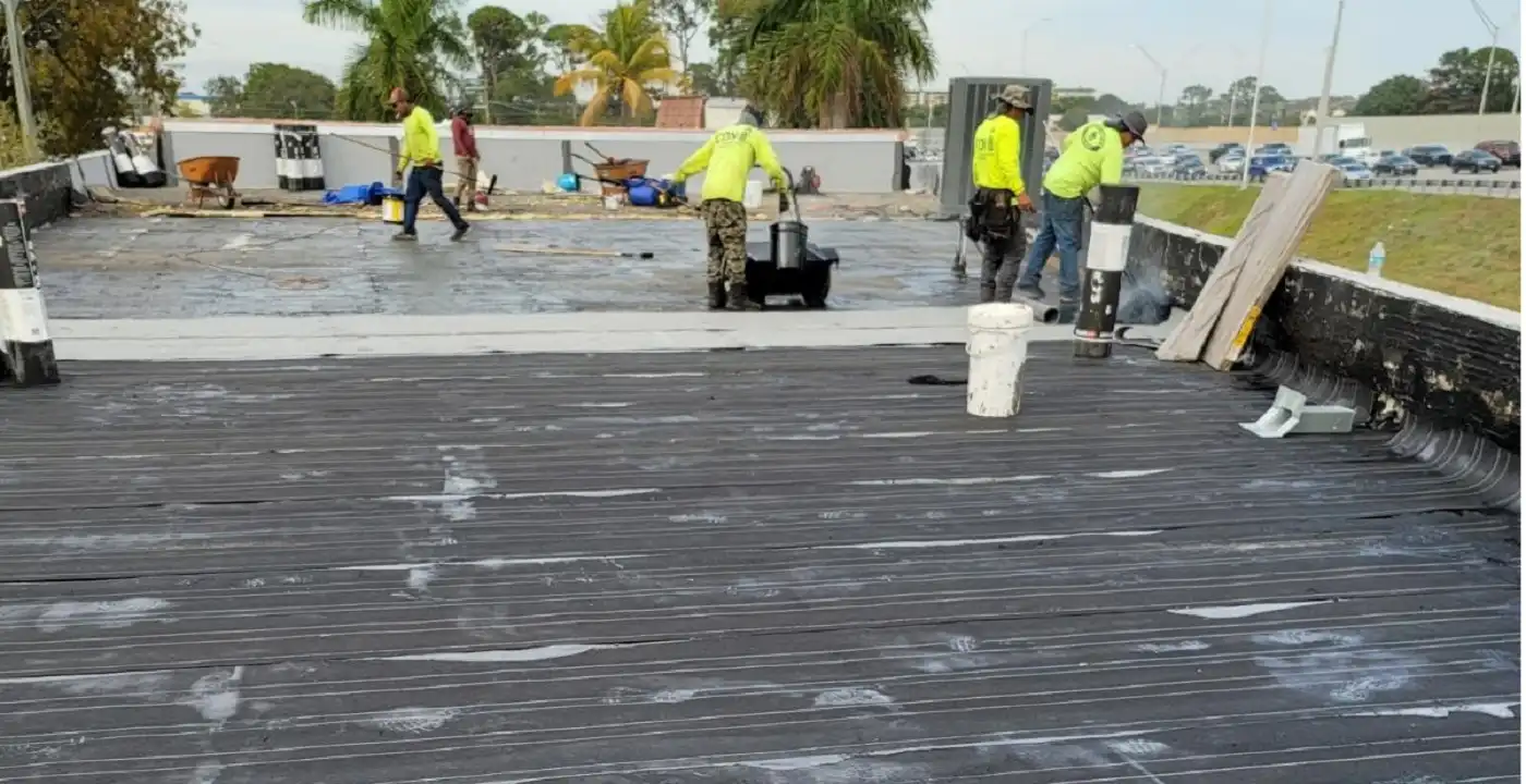 flat roof- concrete deck