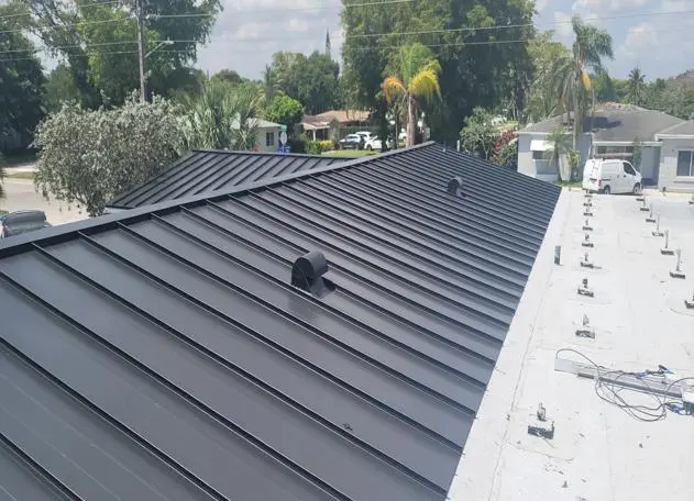 standing seam metal roof is the best metal roofing option for homes residential house