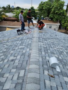 A Fort Lauderdale home with newly installed asphalt shingle roofing