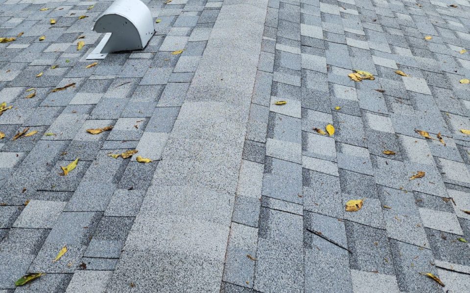 image of shingle roof grey color