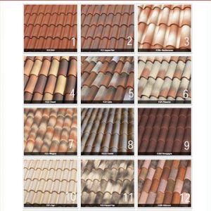 clay tiles materal selection